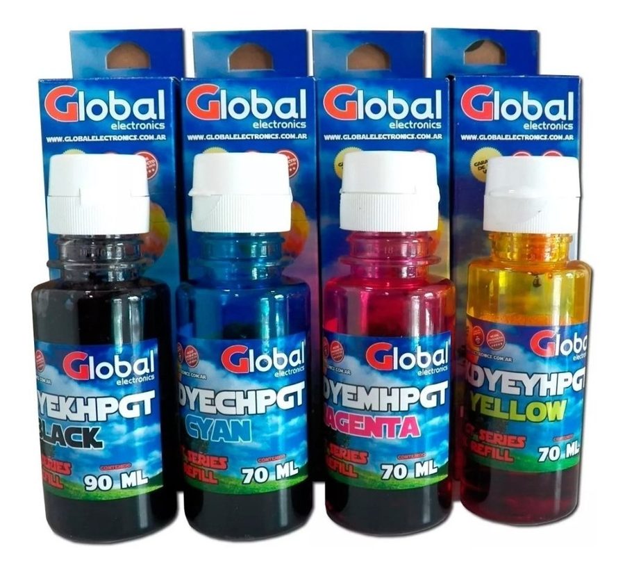 Tinta Botella HP Serie GT - 70ml